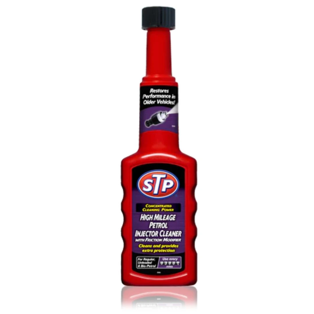 STP High Mileage Fuel Injector Cleaner – 12oz (354) Restore Power & Efficiency