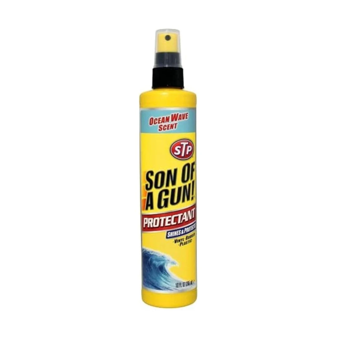STP Son of a Gun Protectant – Ocean Scent 10oz (295ml) Shine, Protect & Refresh STP Son of a Gun Protectant – Ocean Scent 10oz (295ml) Shine, Protect & Refresh