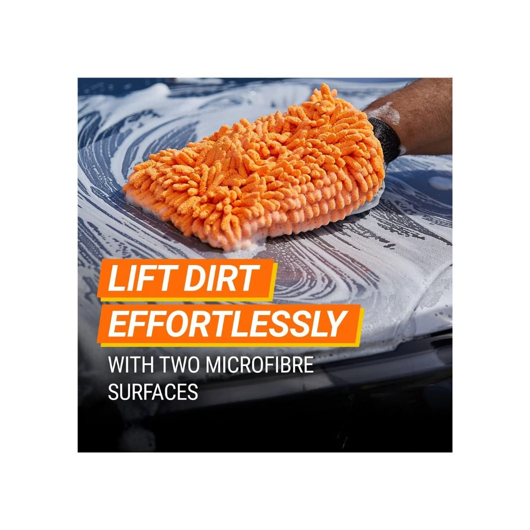 Armor All 2-in-1 Microfiber Noodle Mitt Dual-Sided Cleaning Perfection 1