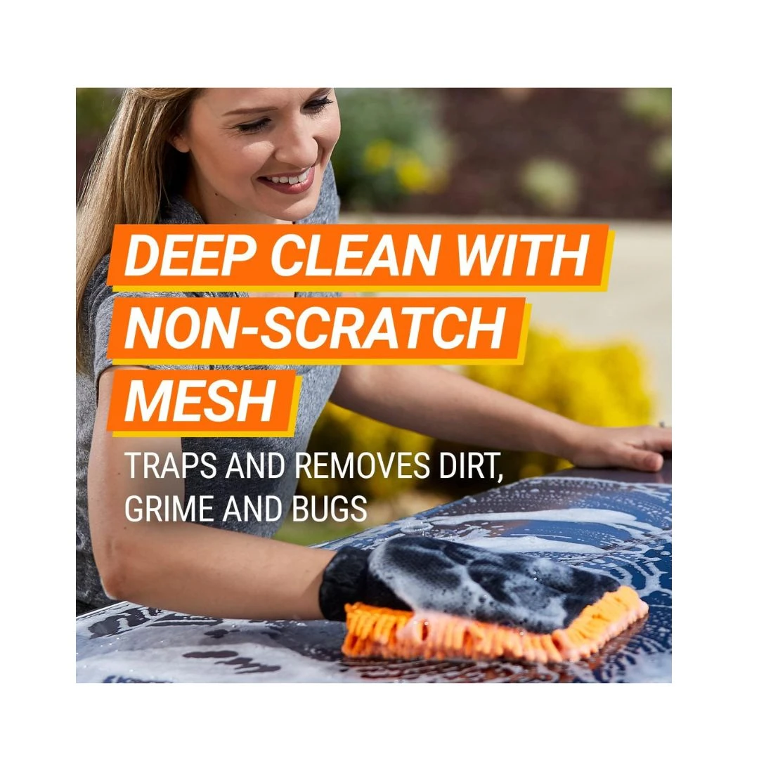 Armor All 2-in-1 Microfiber Noodle Mitt Dual-Sided Cleaning Perfection 3