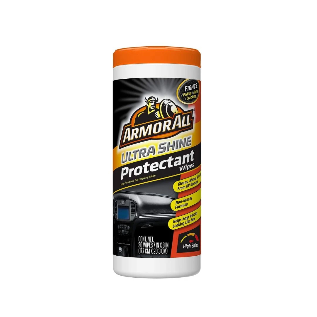 Armor All Ultra Shine Protectant Wipes Instant High-Gloss Protection