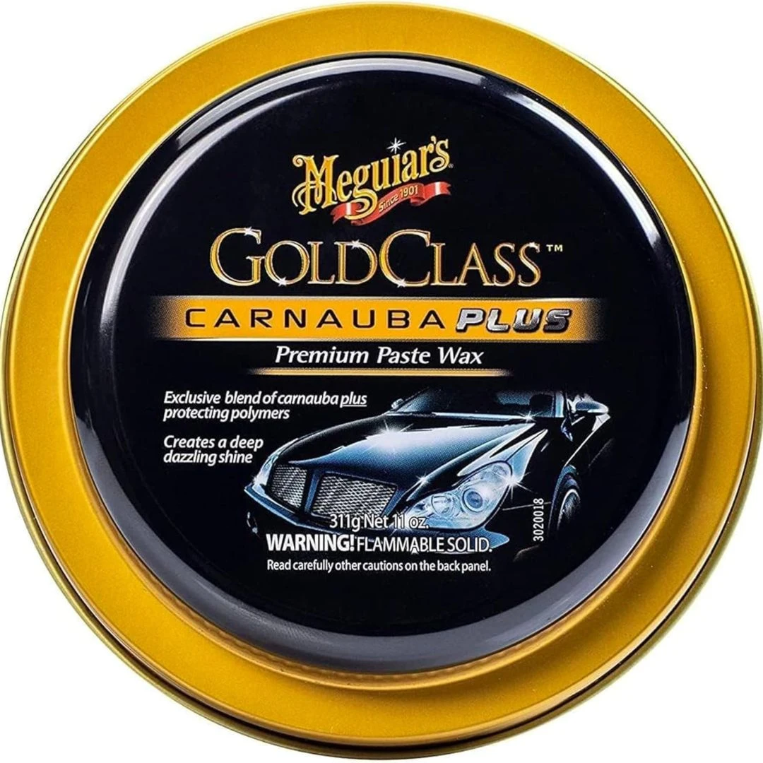 Meguiar’s Gold Class Carnauba Plus Paste Wax (311g) – The Ultimate in Deep, Wet-Look Shine