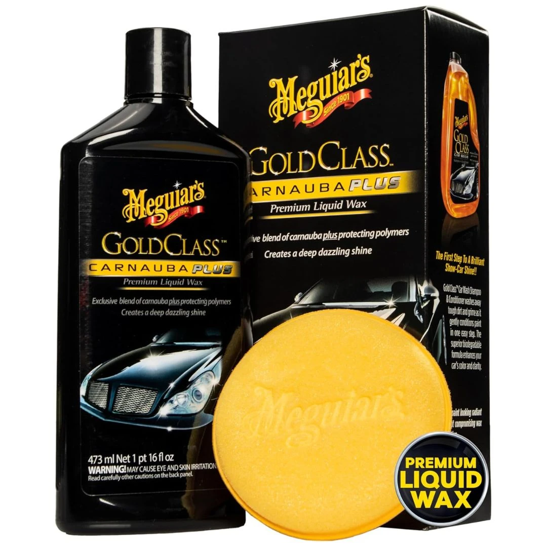 Meguiar’s Gold Class Liquid Car Wax (473ml) – Deep, Wet-Look Shine with Carnauba Brilliance