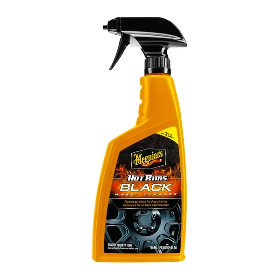 Meguiar’s Hot Rims Black Wheel Cleaner (24 oz) – Powerful Yet Safe Wheel & Tire Cleaner