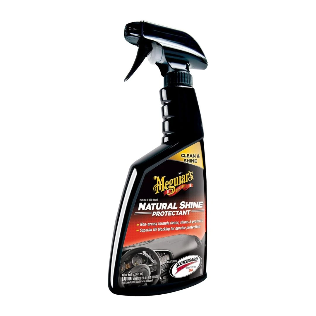 Meguiar’s Natural Shine Vinyl & Rubber Protectant (16oz) – Matte Finish, Maximum Protection