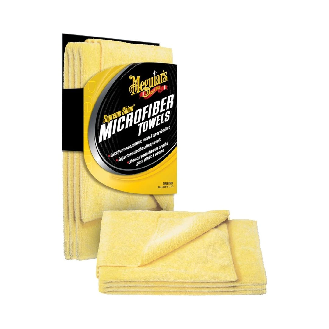 Meguiar’s Supreme Shine Microfiber Towels (3-Pack) – The Ultimate Scratch-Free Shine