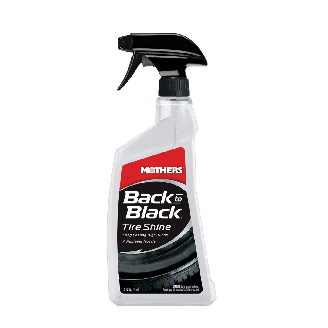 Mothers Back-to-Black Tire Shine (12oz355ml) Restores That Deep Black Tire Look