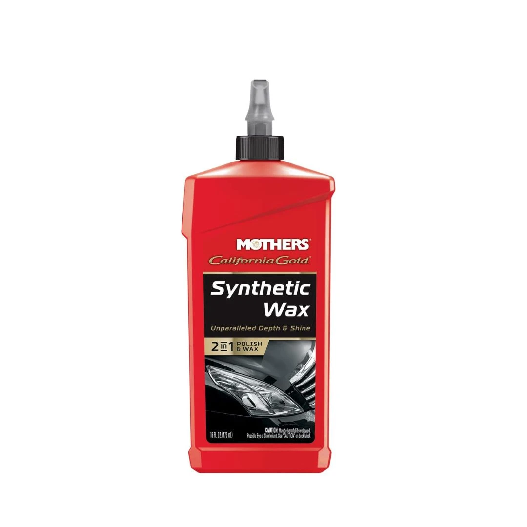 Mothers California Gold Synthetic Wax (16oz473ml) Long-Lasting Protection with Brilliant Shine