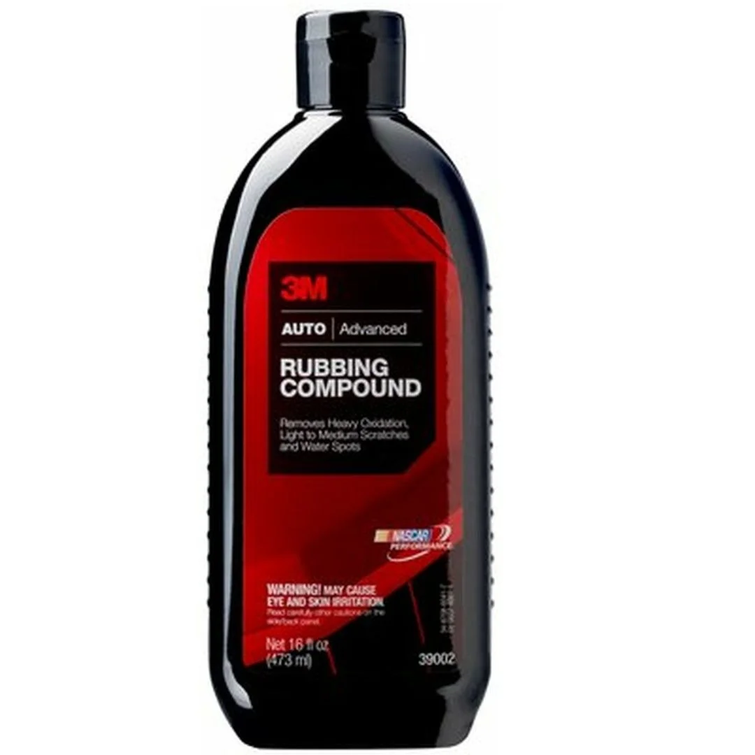 3M™ Rubbing Compound – 16 oz (PN 39002) Professional-Grade Hand Compound for Moderate Paint Correction