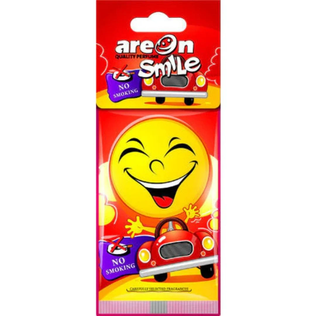 AREON SMILE DRY No Smoking (Pack of 3) Fresh Air Solution for Smoke-Free Cars
