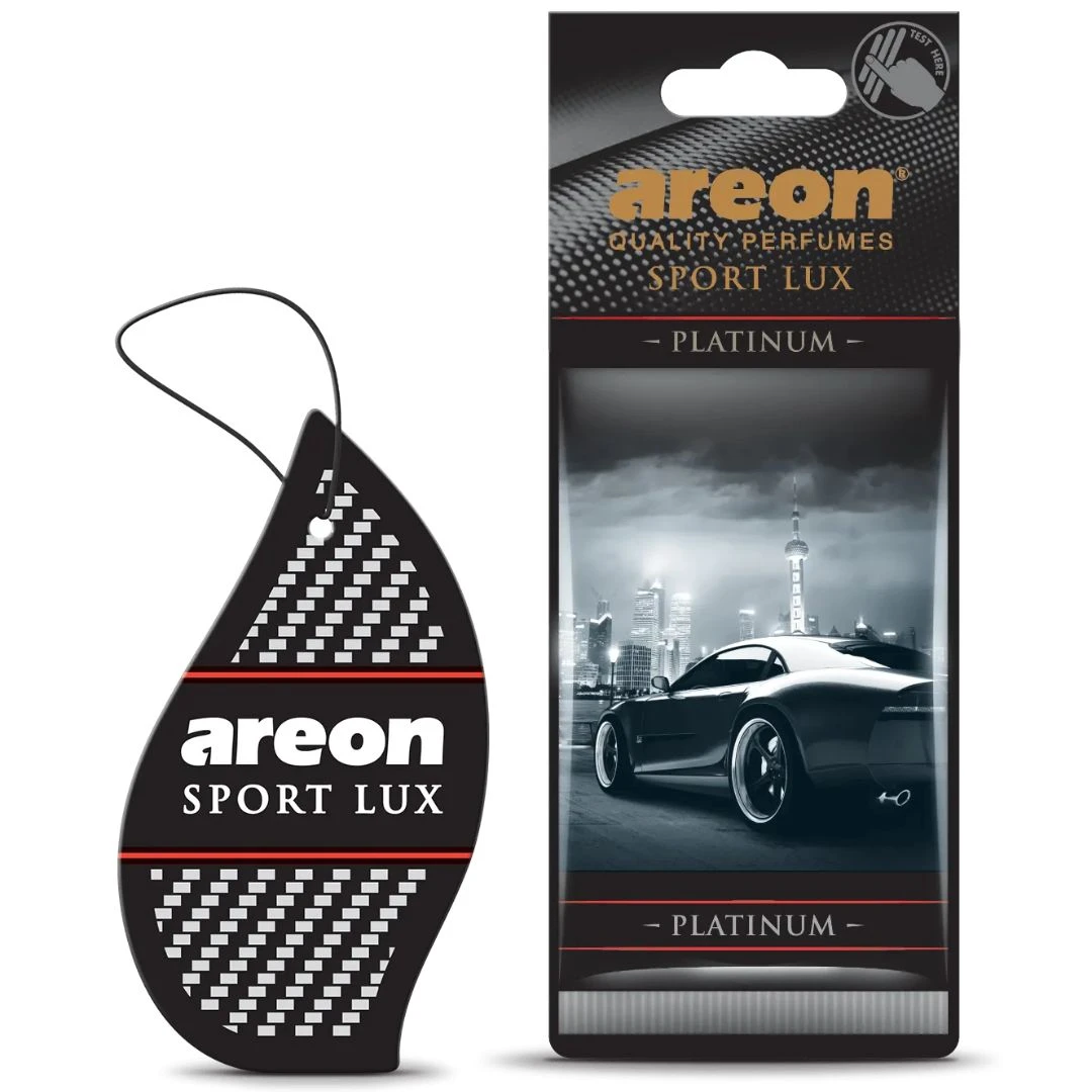 AREON SPORT LUX Platinum (Pack of 3) Elite Car Air Fresheners for Discerning Drivers