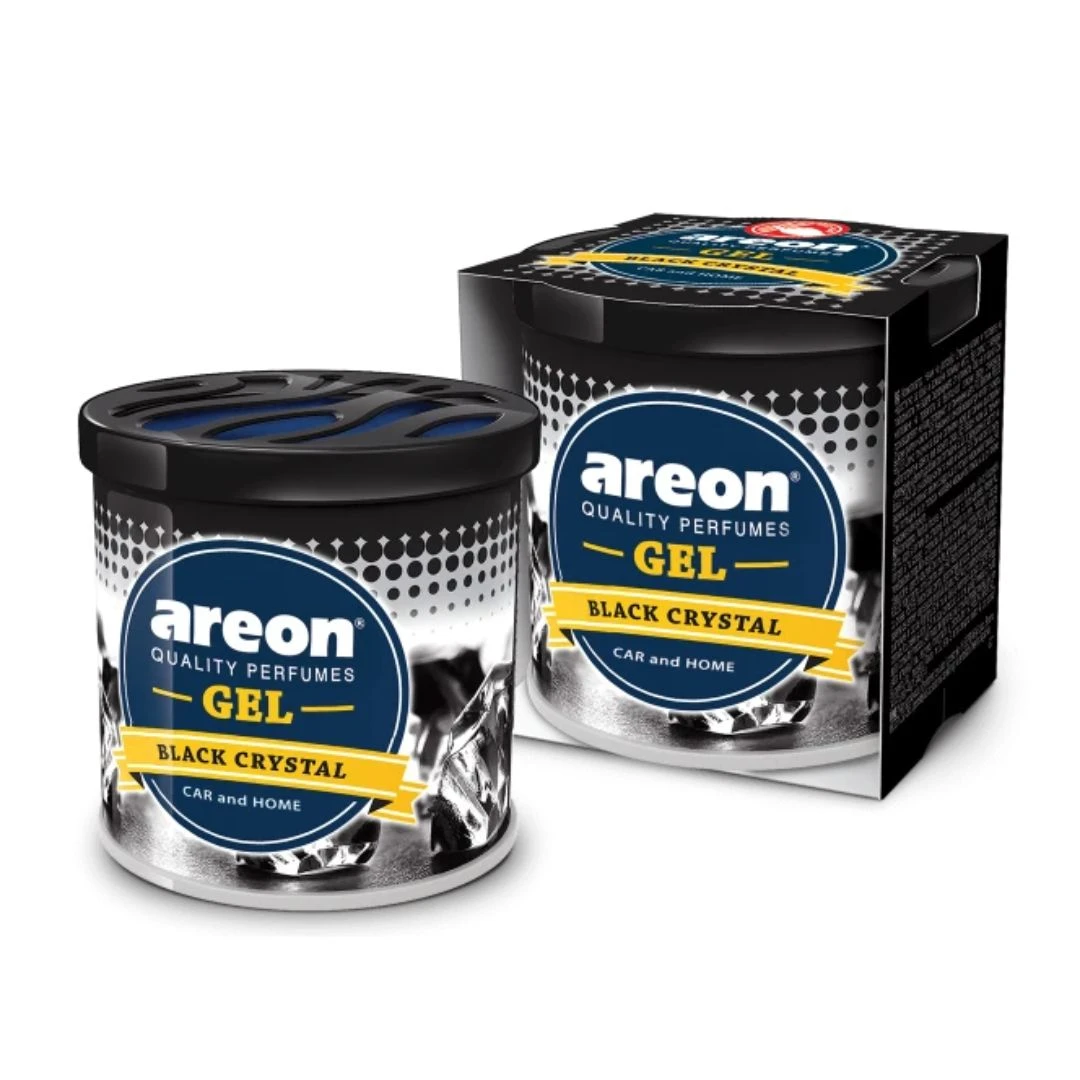 Areon Gel Can (Black Crystal) – Premium Car Air Freshener with Long-Lasting Fragrance
