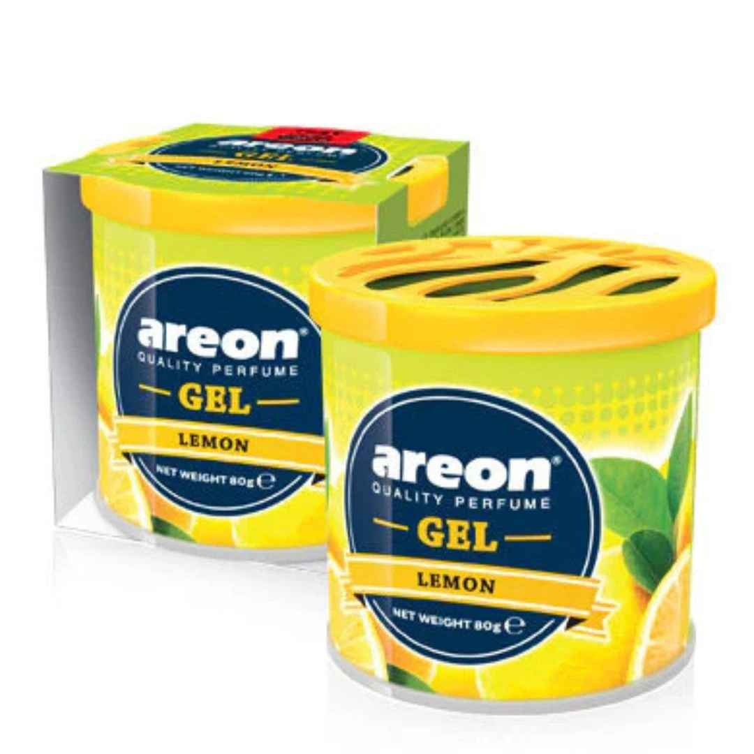 Areon Gel Can (Lemon) – Premium Car Air Freshener with Long-Lasting Fragrance