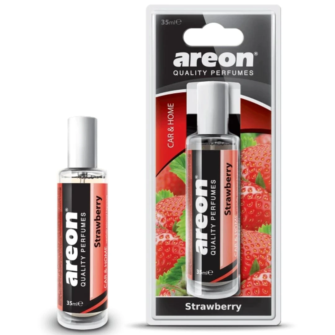 Areon Strawberry Perfume (350ml) – Sweet & Fruity Car Air Freshener Areon Strawberry Perfume (350ml) – Sweet & Fruity Car Air Freshener