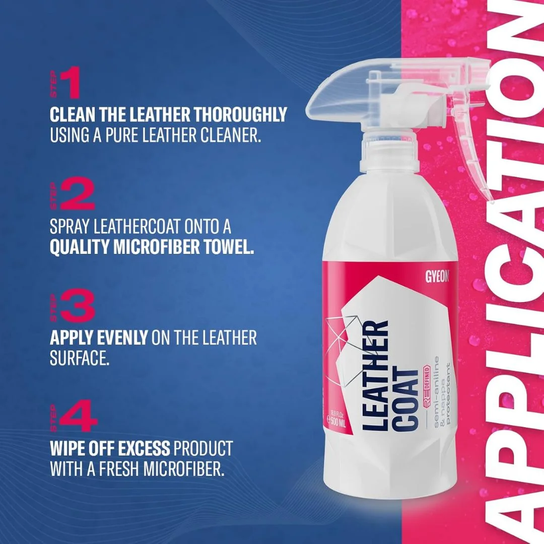 Gyeon Q² LeatherCoat REDEFINED – 120ml Advanced Leather Protection & Conditioning Treatment 3