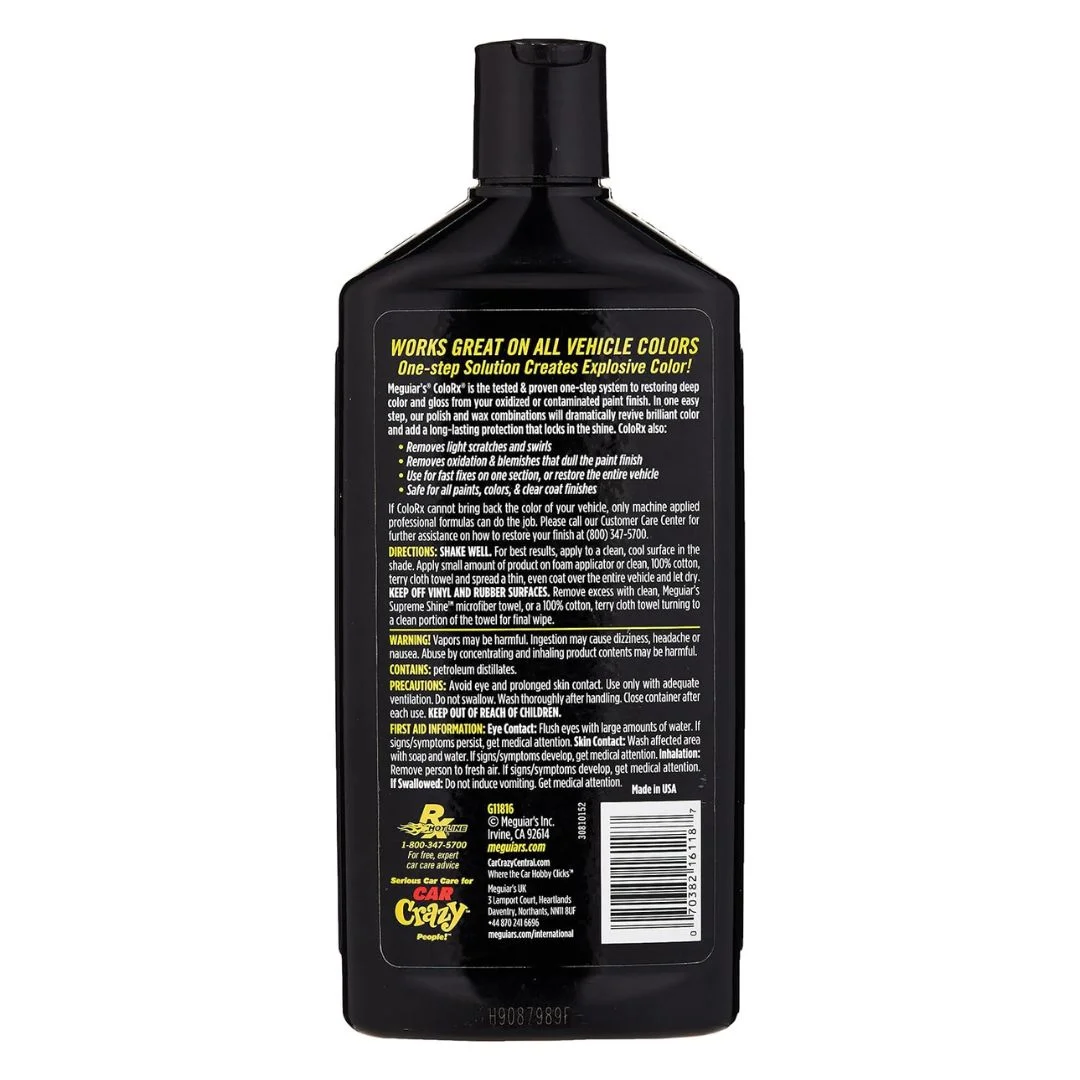 Meguiar’s ColorX (16 oz 473 ml) G11816 – All-in-One Cleaner, Polish & Wax with UV Protection 1