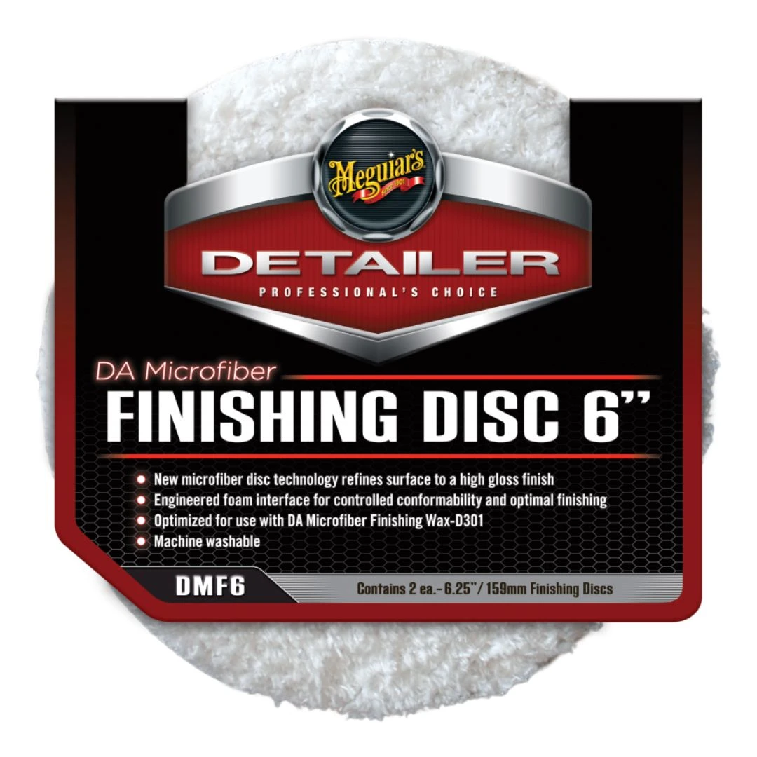 Meguiar’s DA Microfiber Finishing Pad 6 (DMF6) Premium Final-Polish Pad for Showcar Results Professional-Grade Finishing for Flawless Paint Meguiar's DA Microfiber Finishing Pad 6 (DMF6) Premium Final-Polish Pad for Showcar Results Professional-Grade Finishing for Flawless Paint