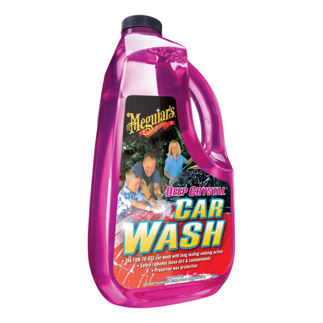 Meguiar’s Deep Crystal Car Wash (64 oz 1.89 L) G10464 – Gentle Yet Effective Cleaning for Showroom Shine