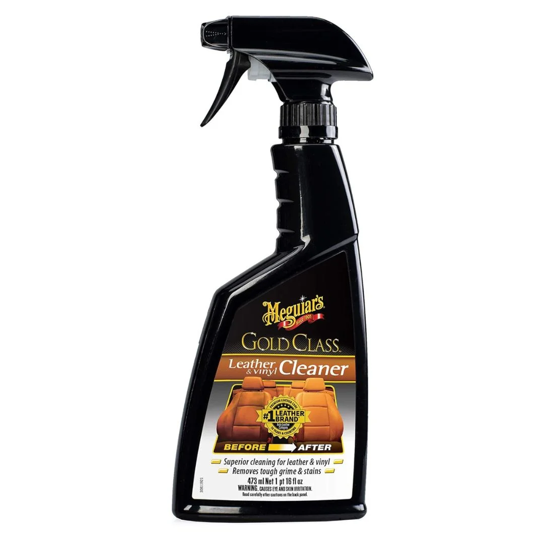 Meguiar's Gold Class Leather & Vinyl Cleaner (16 oz) G18516 – Gentle Yet Effective Interior Cleaner