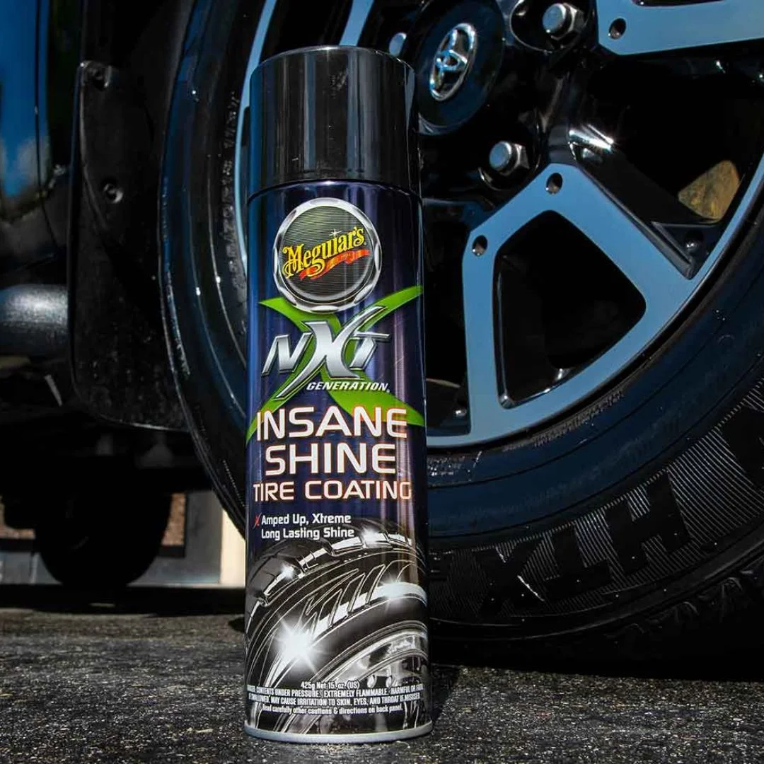 Meguiar’s NXT Generation Insane Shine Tire Spray (15 oz) G13115 – Extreme High-Gloss Tire Shine with UV Protection 3