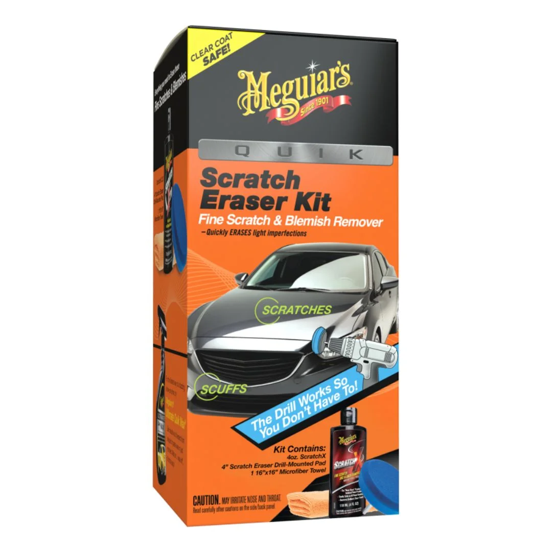 Meguiar's Quik Scratch Eraser Kit (G190200) – Paint Scratch & Swirl Remover Kit
