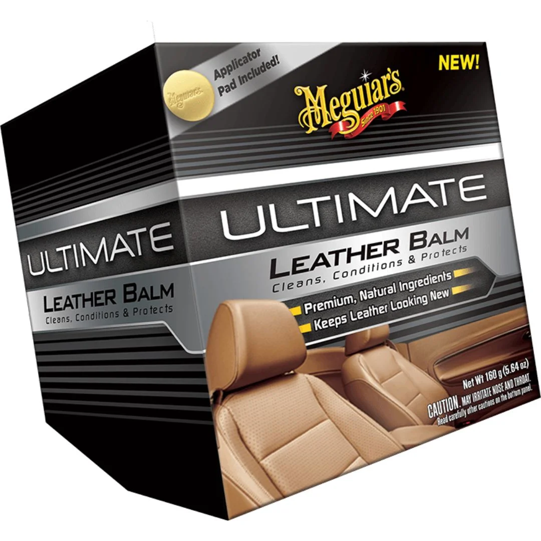 Meguiar's Ultimate Leather Balm (5 oz) G18905 – Premium Leather Conditioner & Protector