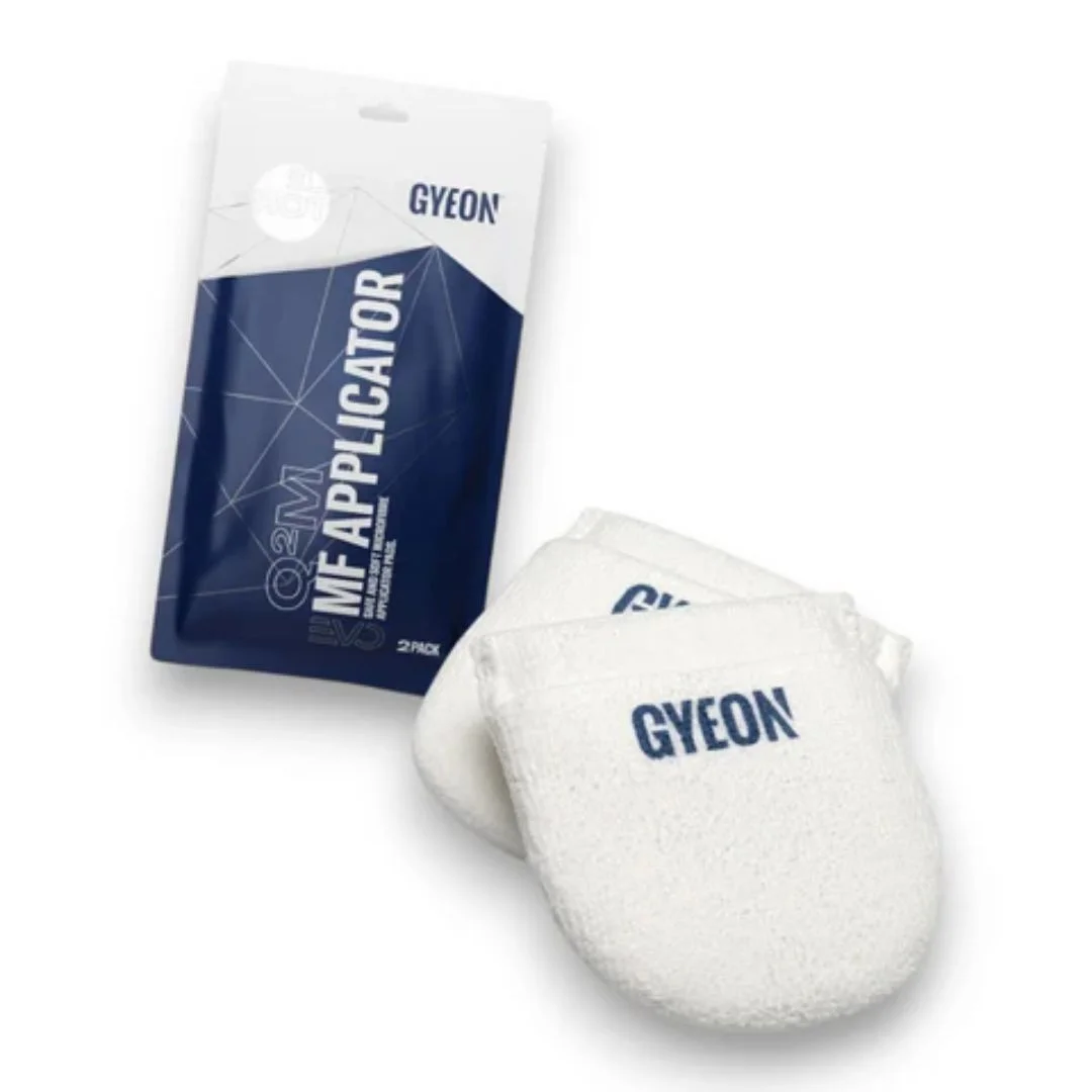 Gyeon Q²M MF Applicator EVO – Premium Microfiber Wax & Sealant Applicators (2-Pack) 1