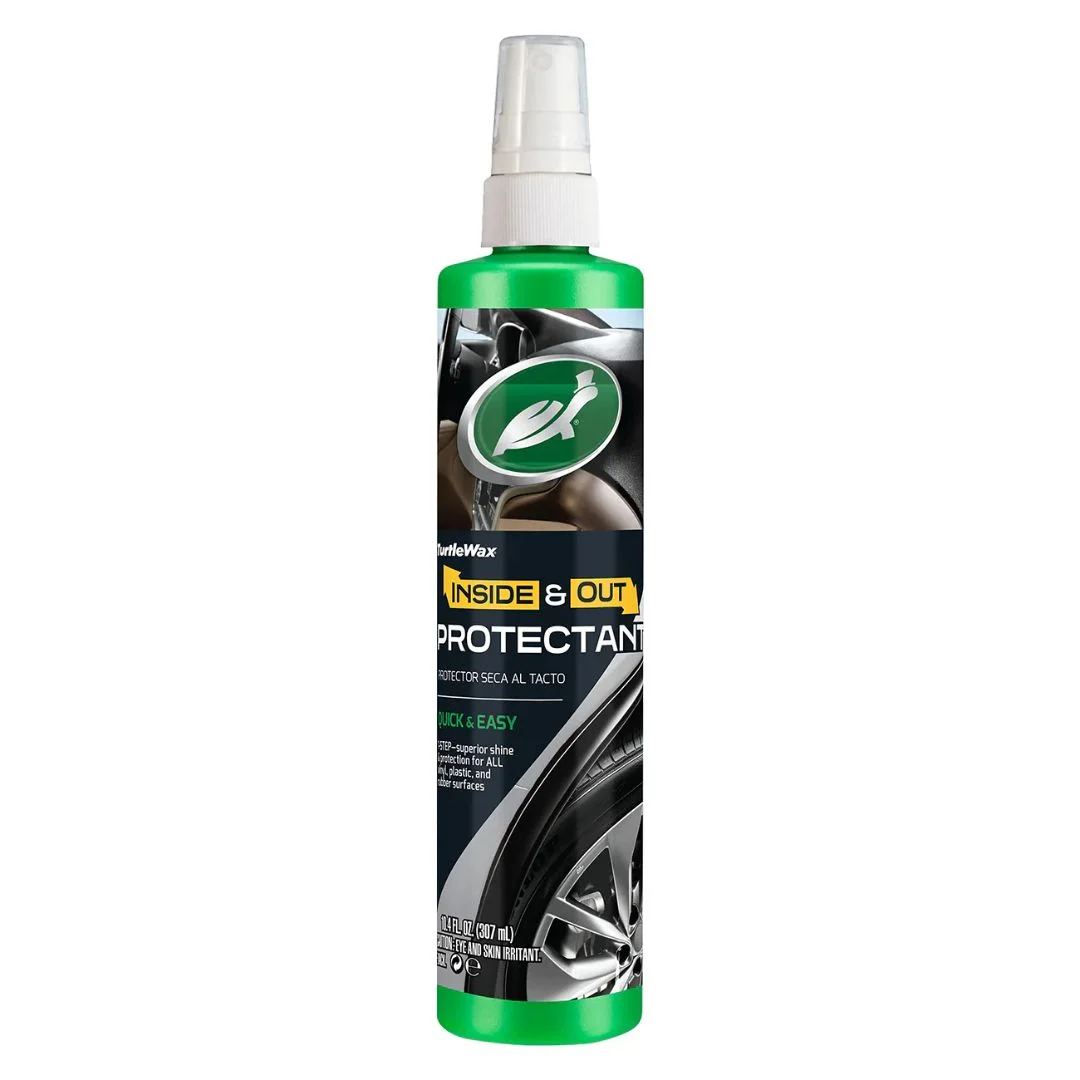 Turtle Wax Inside & Out Protectant – 307ml All-in-One Shine & UV Protection for Interior & Exterior Surfaces